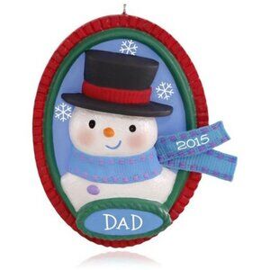 Hallmark 2015 Gotta Love Dad Christmas Snowman Ornament